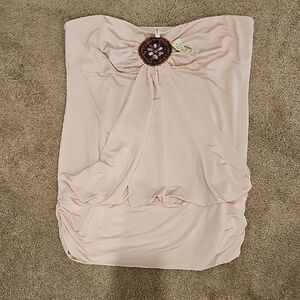 Studio Y Blush Pink Strapless Top